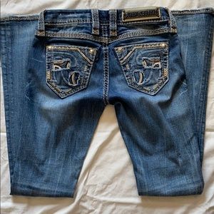 Rock Revival Yahzi Distressed Bootcut Jeans